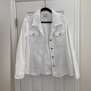 Chicos- White jacket - Size 3 (Large) NWOT